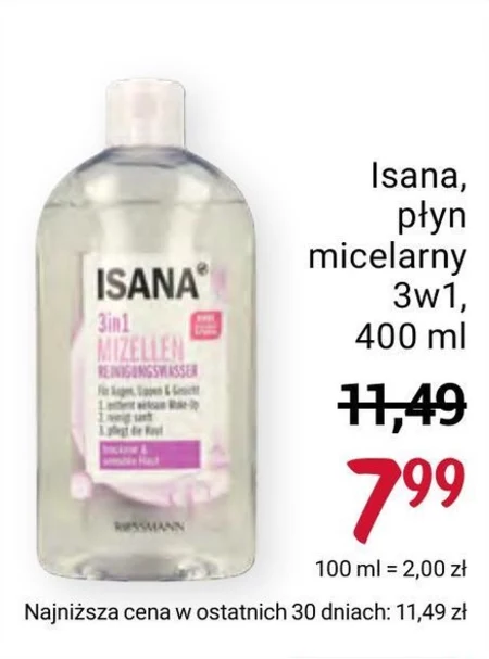 Płyn micelarny Isana