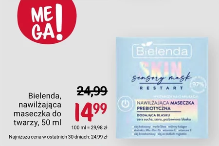 Bielenda Skin Restart Sensory Mask Nawilżająca maseczka prebiotyczna 50 ml