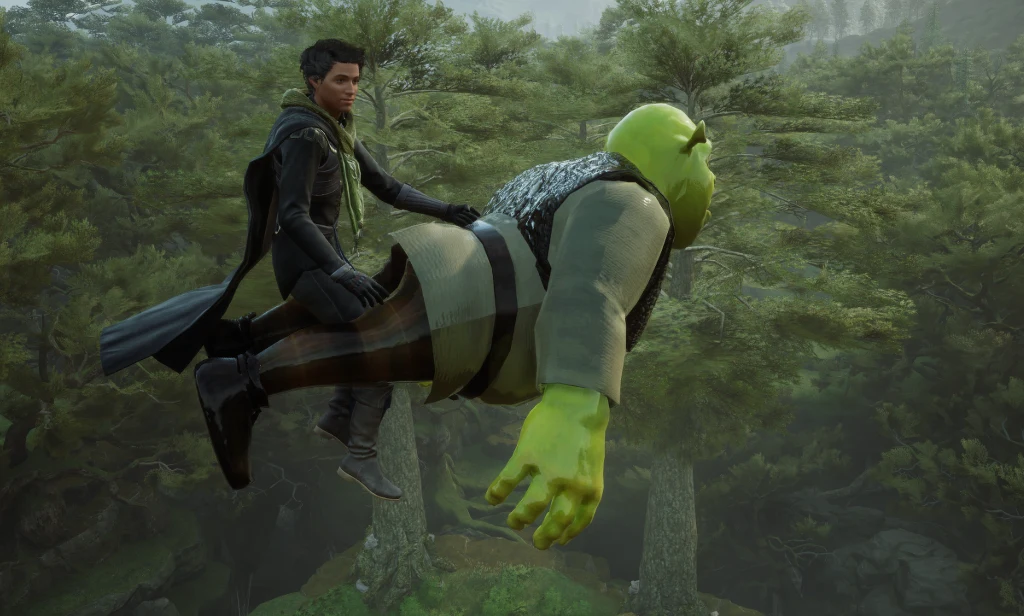 Shrek w Hogwarts Legacy? To możliwe dzięki fanowskiej modyfikacji!