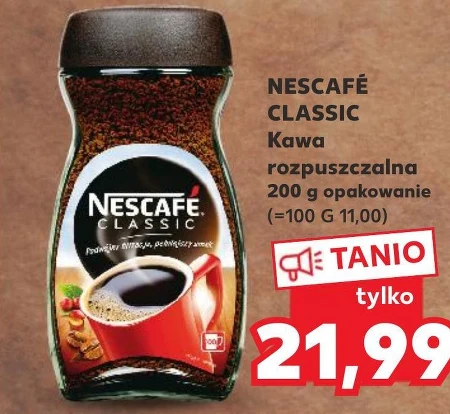 Nescafé Classic Kawa rozpuszczalna 200 g