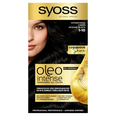 Syoss Oleo Intense Farba do włosów 1-10 intensywna czerń - 1
