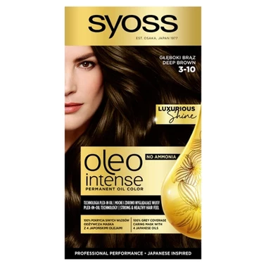 Syoss Oleo Intense Farba do włosów 3-10 głęboki brąz - 1