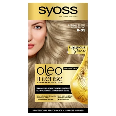 Syoss Oleo Intense Farba do włosów 8-05 beżowy blond - 1