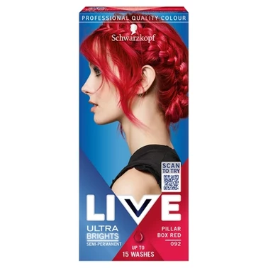 Schwarzkopf Live Ultra Brights or Pastel Farba do włosów Pillar Box Red 092 - 0