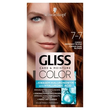 Schwarzkopf Gliss Color Farba do włosów ciemny miedziany blond 7-7 - 0