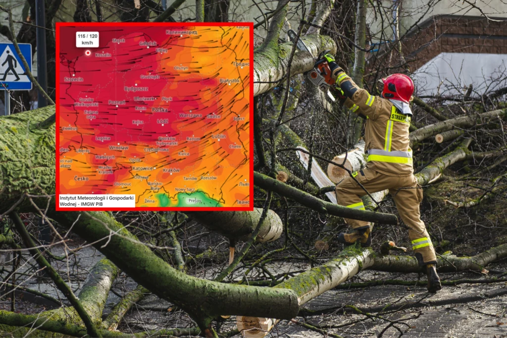 Wichura w Polsce będzie odczuwalna już w nocy z 17 na 18 lutego