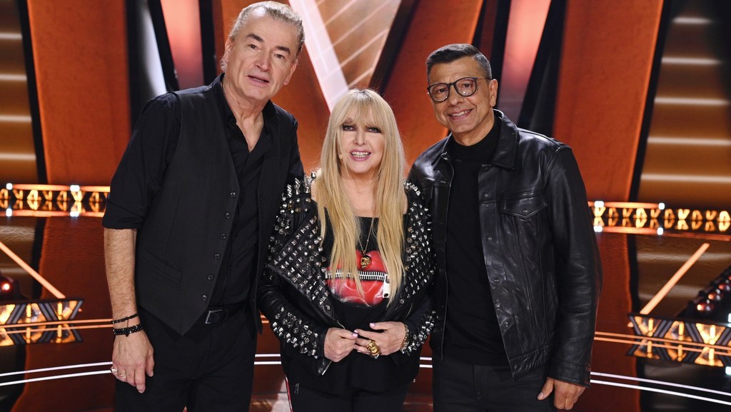 Zbigniew Zaranek z Januszem Łuczakiem i Marylą Rodowicz w półfinale "The Voice Senior"