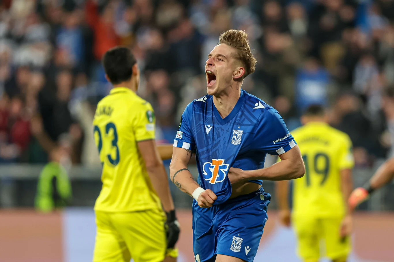Lech Poznań w meczu z Villarreal CF