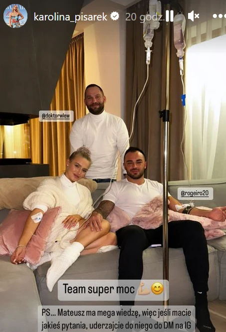 Karolina Pisarek udostępniła zdjęcie pod kroplówką Karolina Pisarek udostępniła zdjęcie pod kroplówką