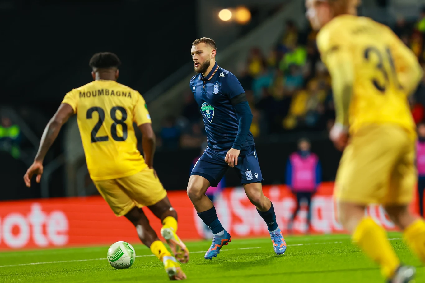 Lech Poznań w meczu z Bodo Glimt