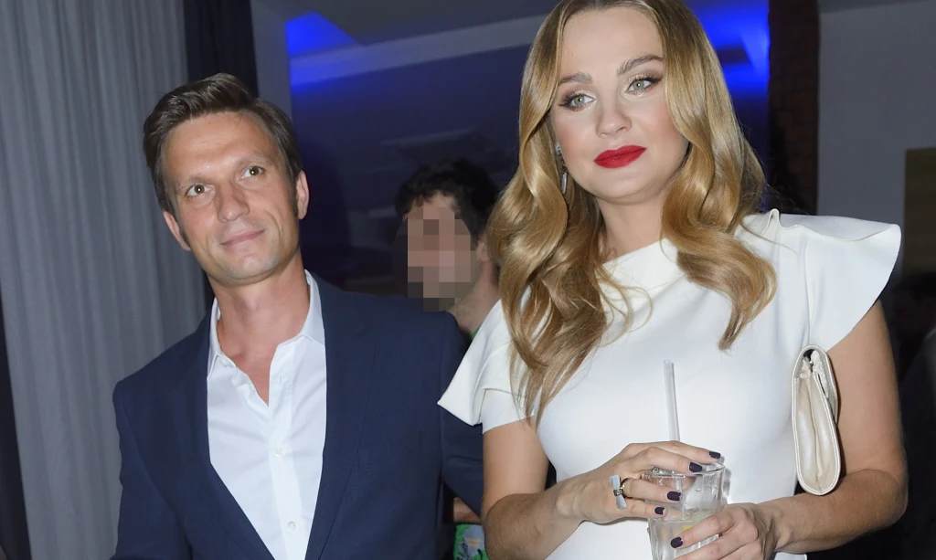 Małgorzata Socha z mężem