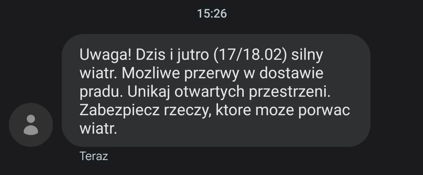Alert RCB w piątek jest wysyłany na wszystkie telefony komórkowe w Polsce. Alert RCB w piątek jest wysyłany na wszystkie telefony komórkowe w Polsce.
