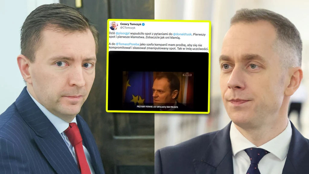 Minister w rządzie PiS Łukasz Schreiber zareagował na oskarżenia wiceszefa PO Cezarego Tomczyka w mediach społecznościowych Minister w rządzie PiS Łukasz Schreiber zareagował na oskarżenia wiceszefa PO Cezarego Tomczyka w mediach społecznościowych