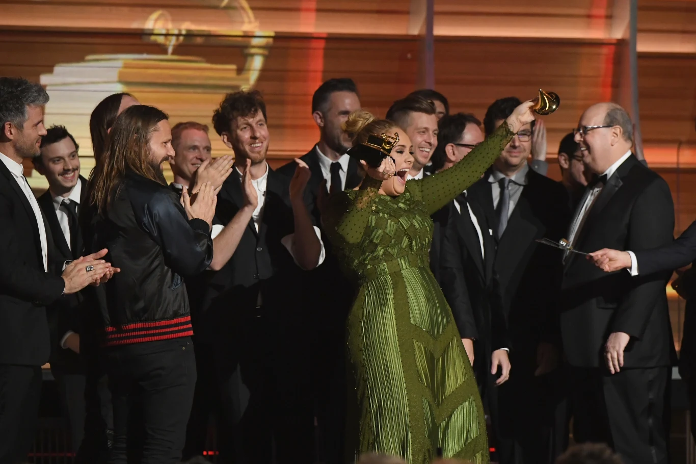 Adel podczas wręczenia nagrody Grammy
