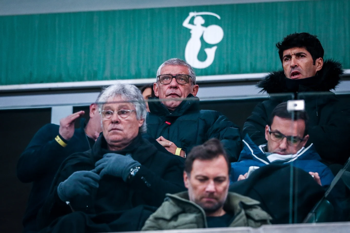 Fernando Santos na trybunach podczas meczu Legia - Cracovia