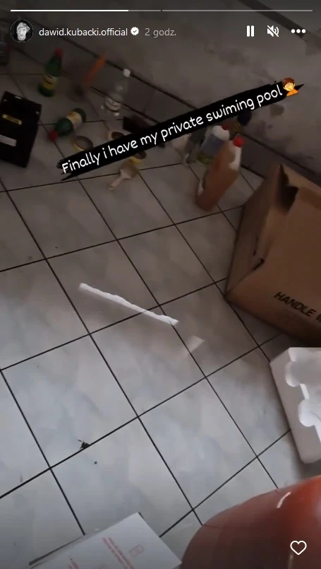 Dawid Kubacki pokazał zalanie w domu