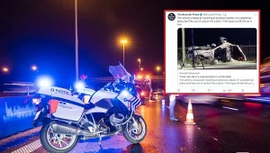 Siła uderzenia była tak duża, że samochód rozpadł się na pół, a jeden z pasażerów wylądował 30 metrów od auta