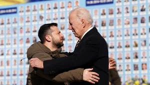 Wołodymyr Zełenski i Joe Biden w Kijowie
