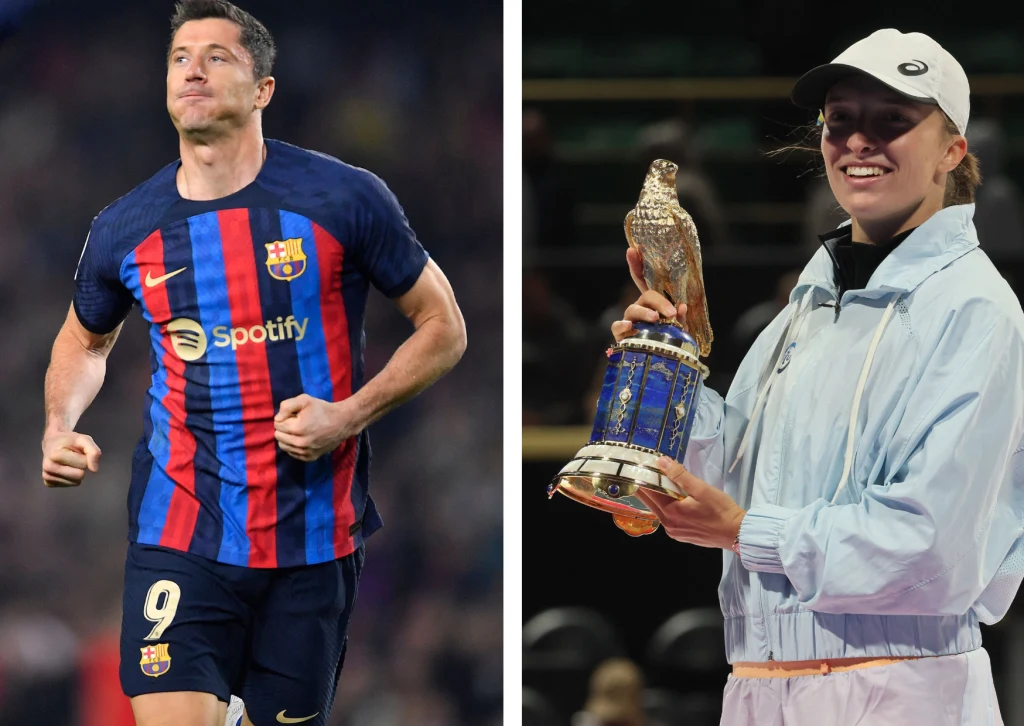 Robert Lewandowski i Iga Świątek Robert Lewandowski i Iga Świątek