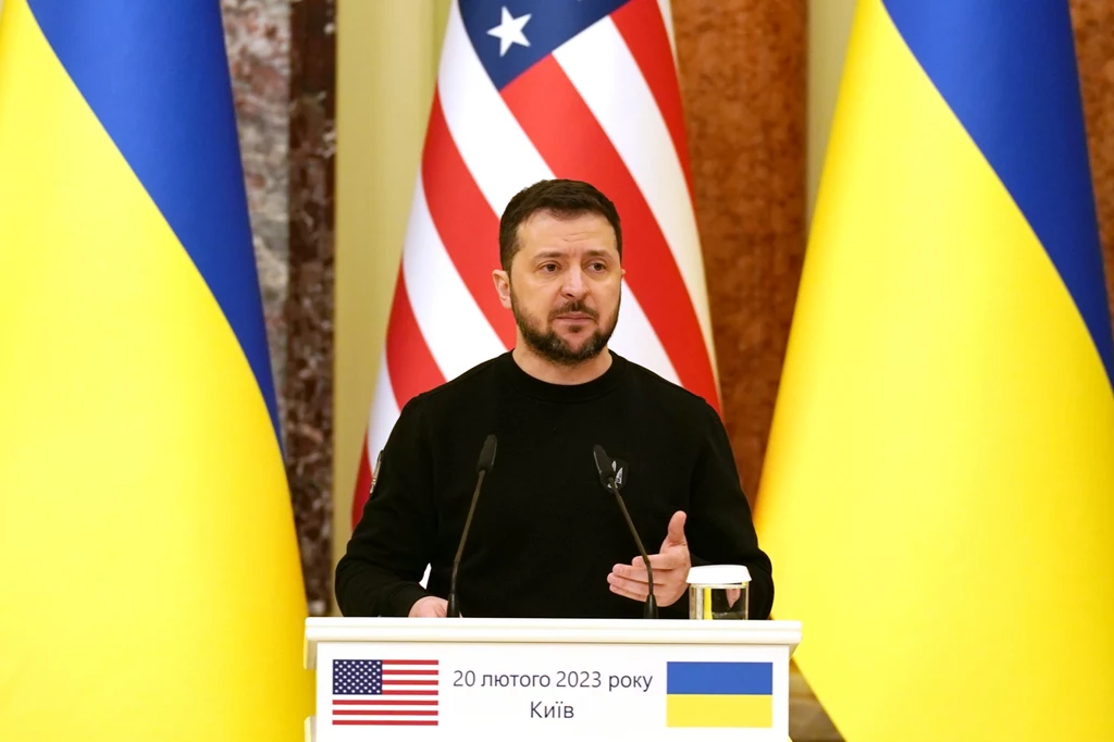 Wołodymyr Zełenski mówił o dostawach broni z USA Wołodymyr Zełenski mówił o dostawach broni z USA
