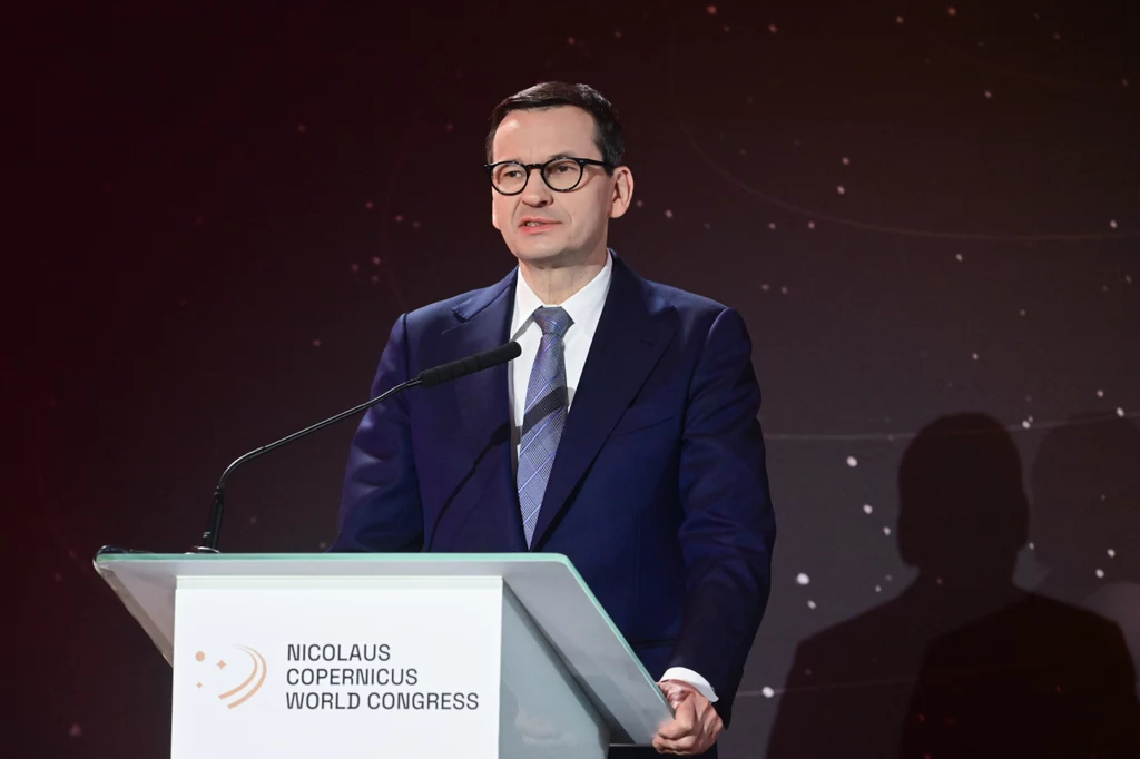 Premier Mateusz Morawiecki podczas kongresu Premier Mateusz Morawiecki podczas kongresu
