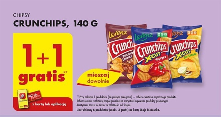chipsy Crunchips w Biedronce