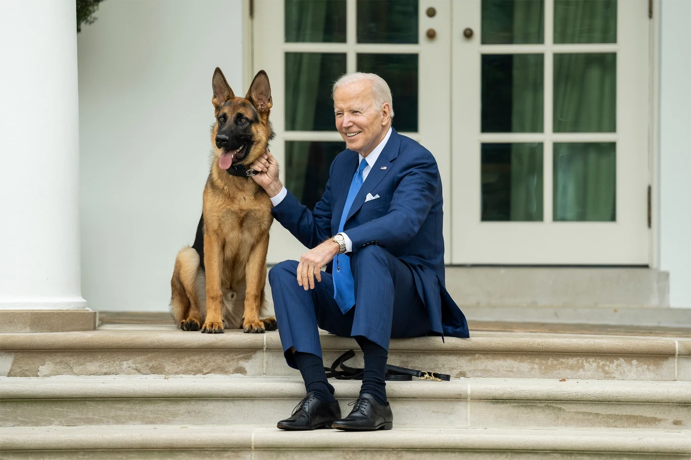 Po śmierci psa imieniem Champ do Białego Domu wprowadził się nowy szczeniak. Samiec o imieniu Commander to również owczarek niemiecki