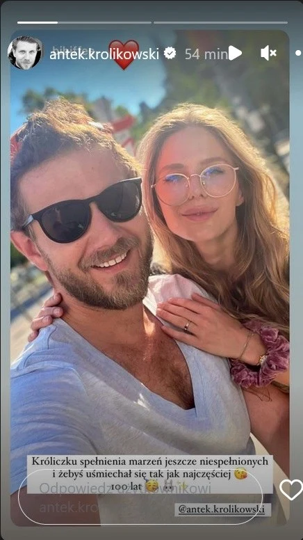 Antek Królikowski z nową partnerką Antek Królikowski z nową partnerką