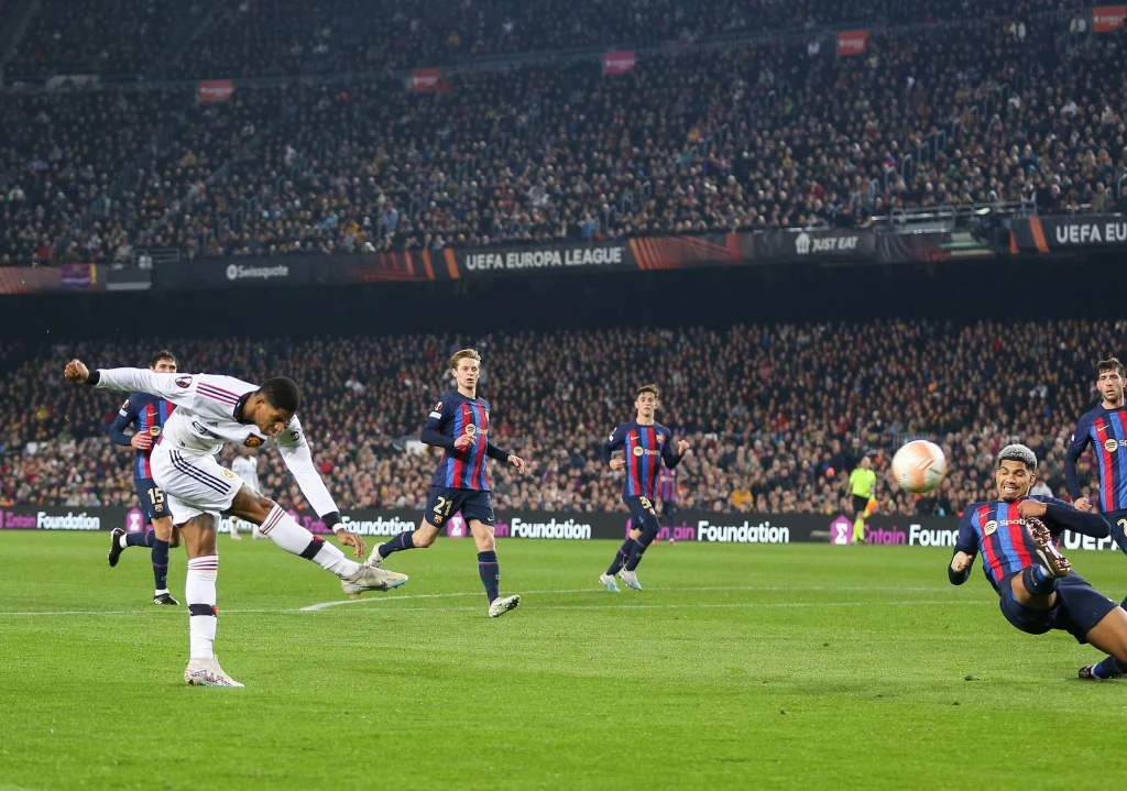 Marcus Rashford na Camp Nou Marcus Rashford na Camp Nou