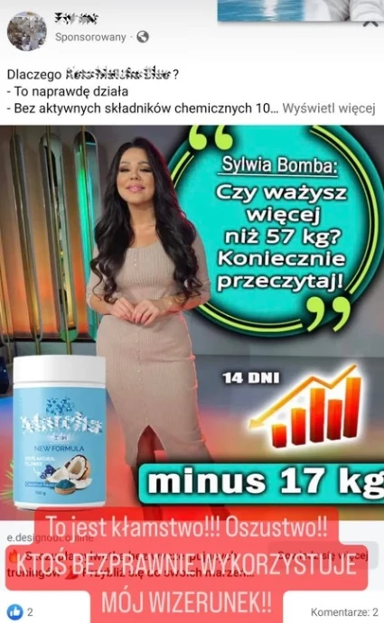 Sylwia Bomba nagłośniła sprawę oszustwa.