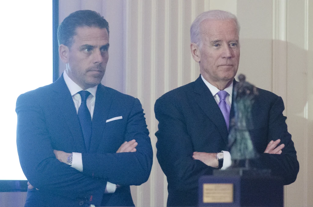 Joe Biden i jego syn Hunter Biden