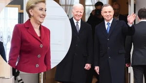 Agata Duda, Joe Biden i Andrzej Duda
