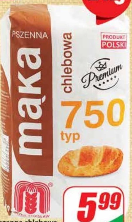 Młyny Stoisław Mąka pszenna chlebowa premium typ 750 2 kg