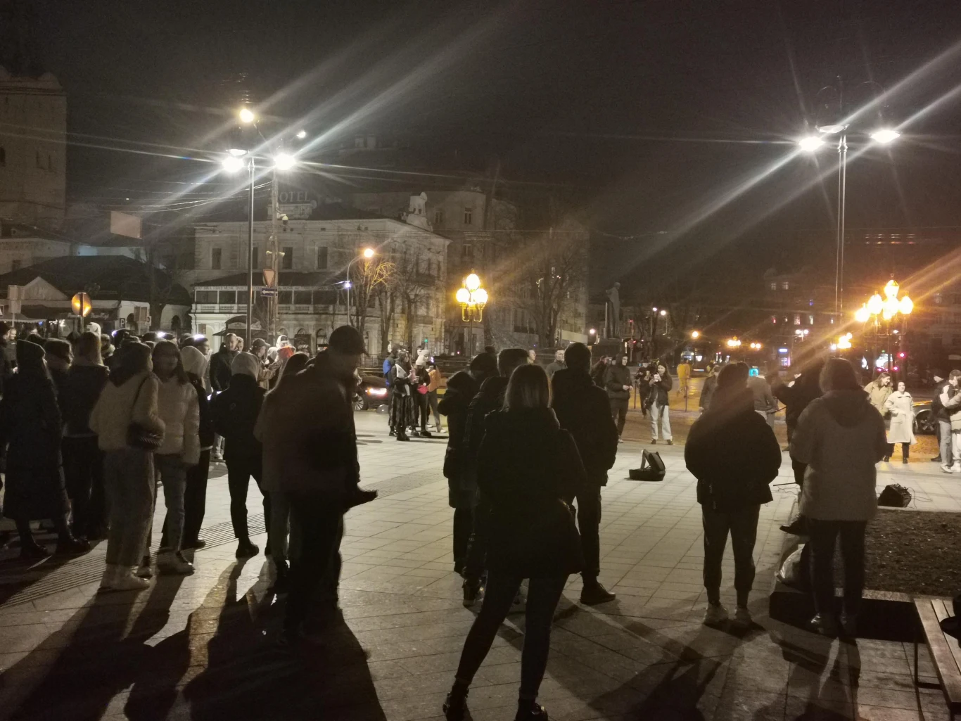 Również centrum Lwowa. Marzec 2022 r.