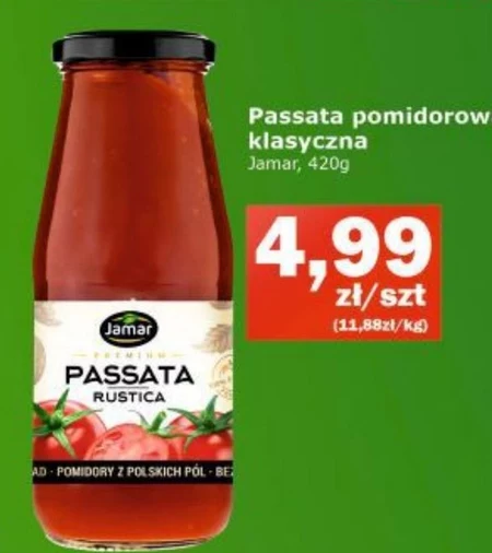 Jamar Premium Passata rustica z oliwkami 420 g