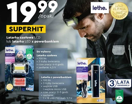 Latarka czołowa Lethe