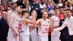Łukasz Koszarek i inni koszykarze polskiej kadry