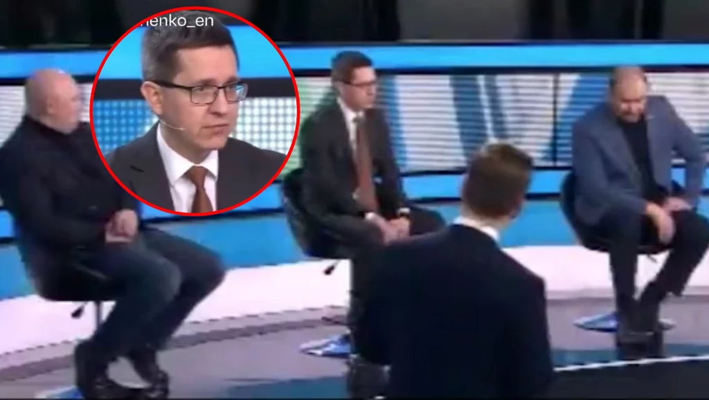 Rosyjscy propagandyści w studiu Rosyjscy propagandyści w studiu