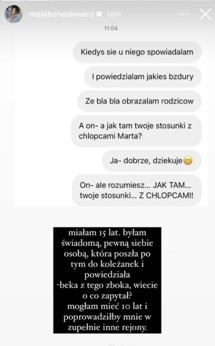 Screen rozmowy dotyczący spowiedzi u księga. Przesada? Screen rozmowy dotyczący spowiedzi u księga. Przesada?