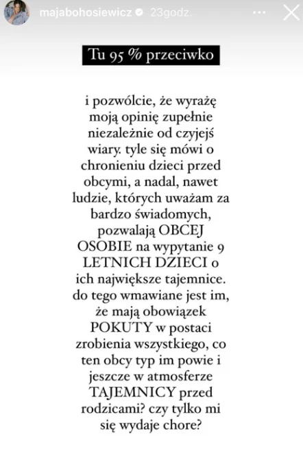 Maja udostępniła Instastories Marty Śliwickiej Maja udostępniła Instastories Marty Śliwickiej