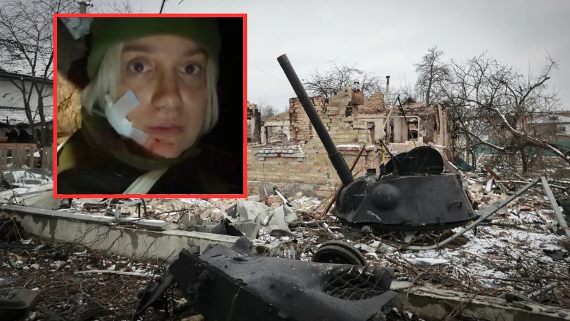 Amerykańska dziennikarka ranna na froncie Amerykańska dziennikarka ranna na froncie