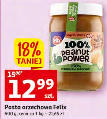 Felix Peanut Power 100% Pasta orzechowa 600 g