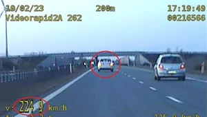 Jechał z prędkością 224 km/h na A1 