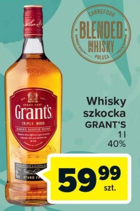Grant's Triple Wood Scotch Whisky 1 l