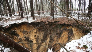 Zapadlisko w Trzebini, zdj. ilustracyjne 