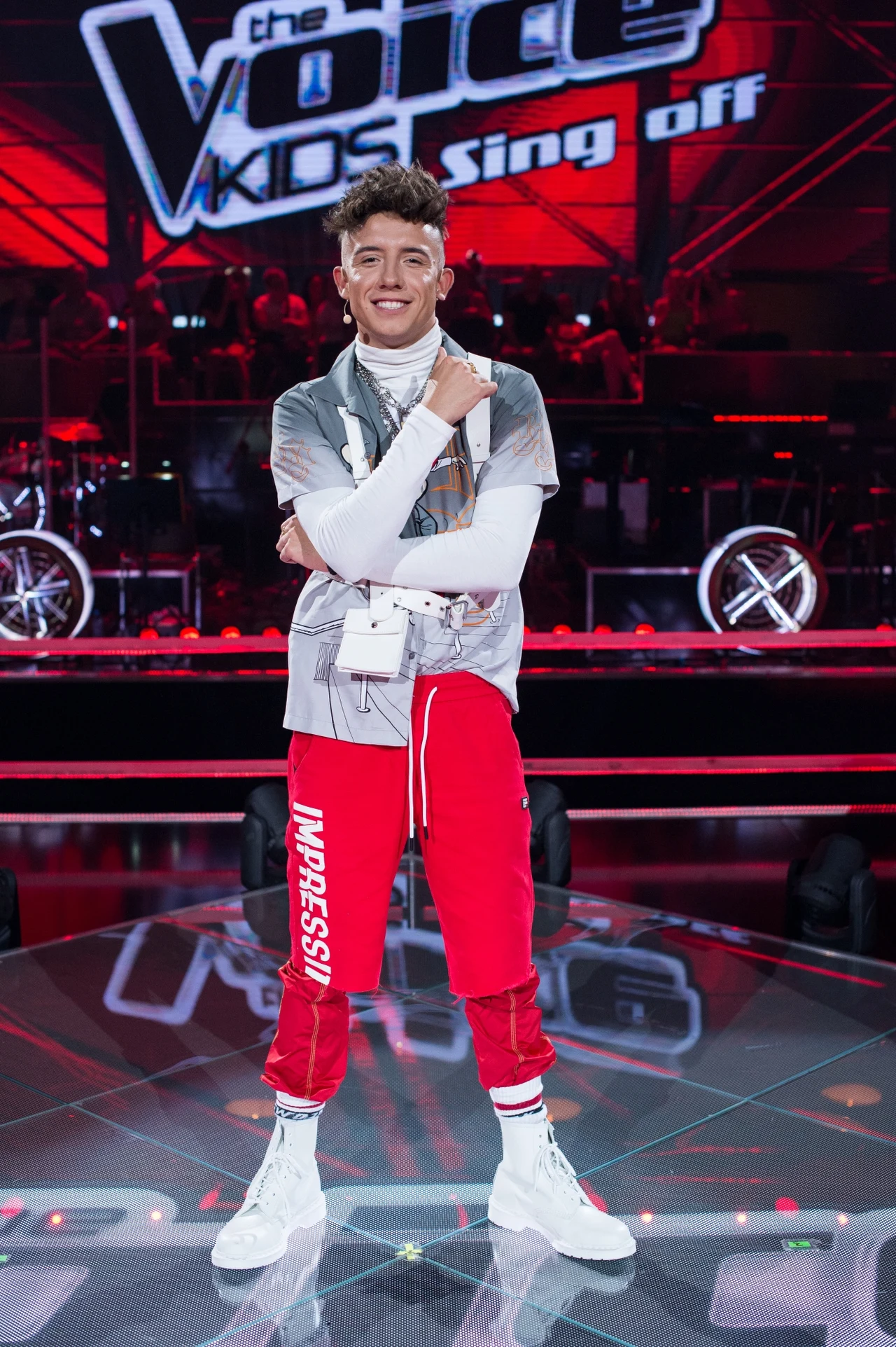 Dawid Kwiatkowski w trzeciej edycji "The Voice Kids" Dawid Kwiatkowski w trzeciej edycji "The Voice Kids"