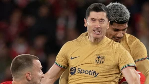 La Liga: Almeria - FC Barcelona. Robert Lewandowski został nisko oceniony przez hiszpańskich dziennikarzy