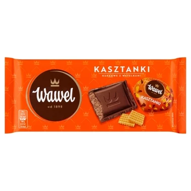 Wawel Kasztanki kakaowe z wafelkami Czekolada nadziewana 100 g - 0