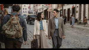 Eryk Kulm jr i Caroline Hartig - kadr z filmu Michała Kwiecińskiego "Filip"