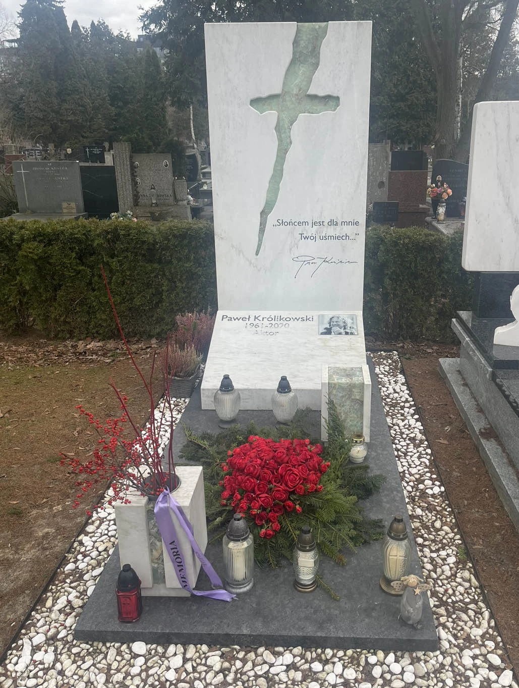 Grób Pawła Królikowskiego Grób Pawła Królikowskiego